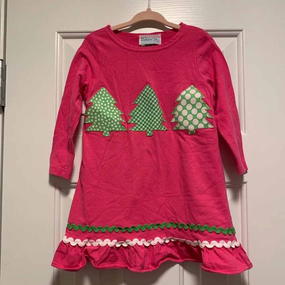Pink Christmas tree dress